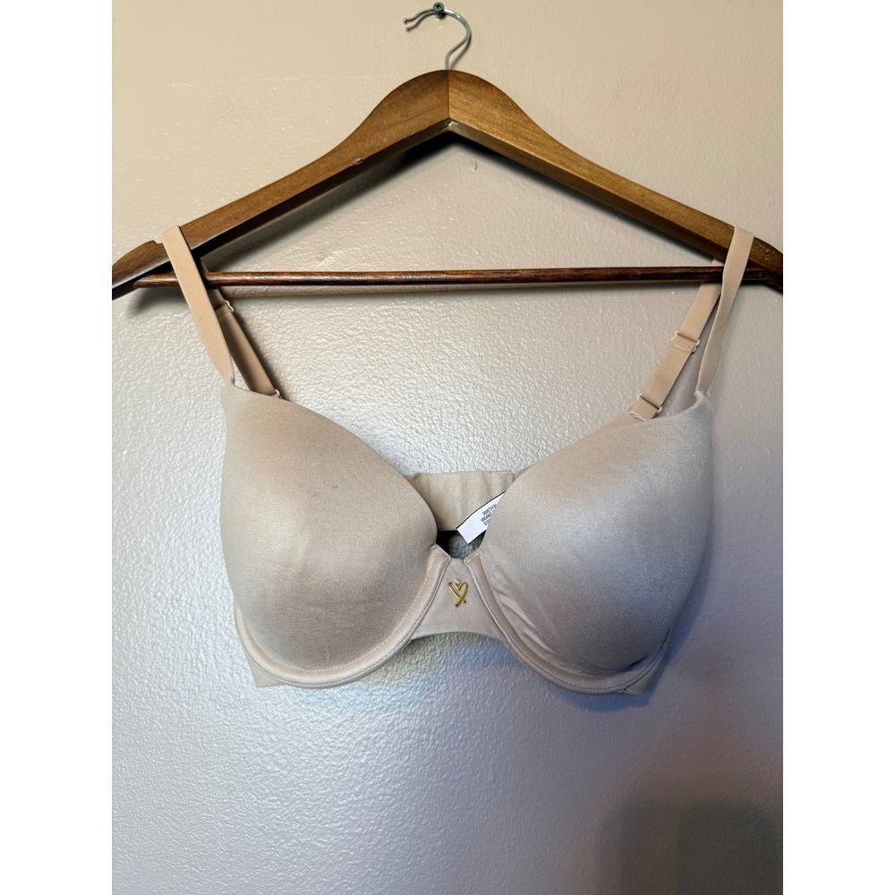 Victorias Secret 32DD Tan Lined Demi Bra Body by Victoria Underwire Smooth Nylon